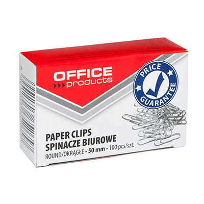 Скріпка 50мм 100шт. кругла 18085015-05 (10) (OFFICE PRODUCTS)